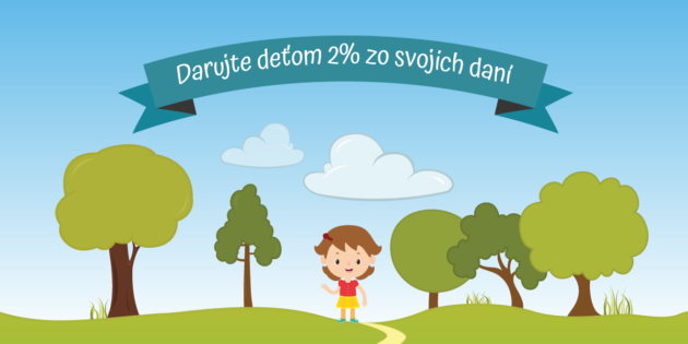 Darujte škôlke 2 percentá z dane